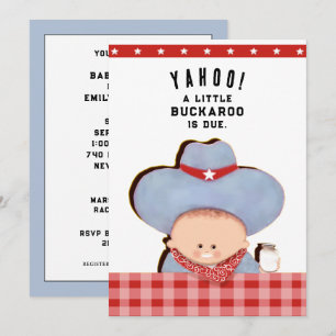 Creative Cowboy Baby Shower Invitation