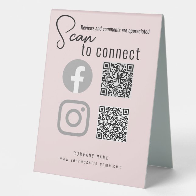 Creative Craft Show Display Ideas With QR Code (Front)