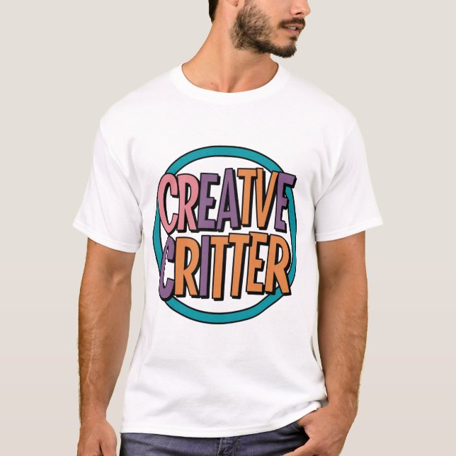 👕🎭 Creative Critter Men's T-Shirt 🎭👕 (Front)