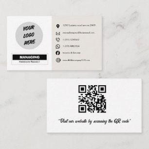 creative custom Add your own company URL code Business Card