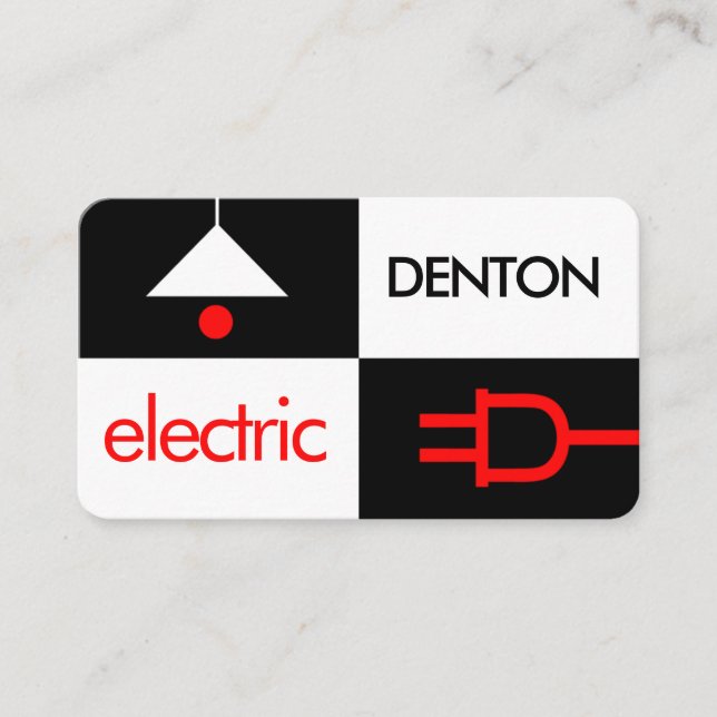 Creative Darkness Light Electric Squares Business Card (Front)