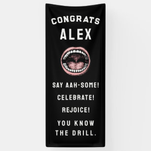 Creative Dental School Graduation Party Banner