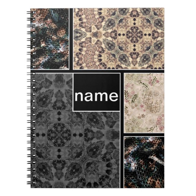 Creative design for your photos text ornamental sn notebook (Front)