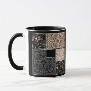 Creative design photos text ornamental snake skin mug