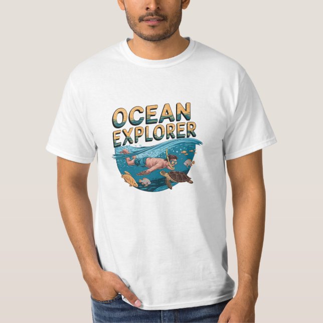 Creative Designs for Snorkelling Fans T-Shirt (Front)