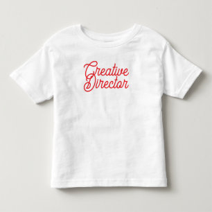 'Creative Director' Fun Playful Artist Typography Toddler T-Shirt