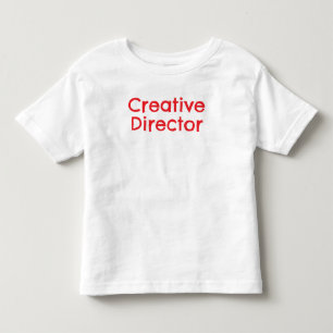 'Creative Director' Fun Playful Artist Typography Toddler T-Shirt