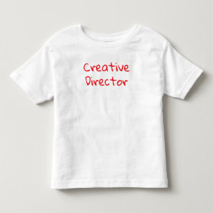 'Creative Director' Fun Playful Artist Typography Toddler T-Shirt