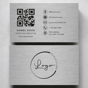 Creative Director Metal QR Code Business Card