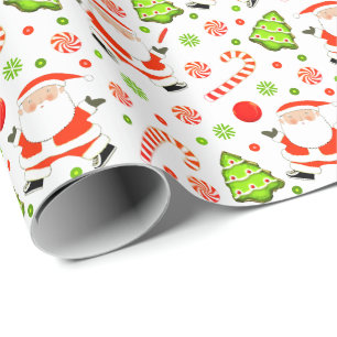 Creative Disc Golf Holiday Gift Wrapping Paper