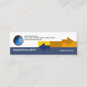 Creative Distribution Arrows Logistic Director Mini Business Card