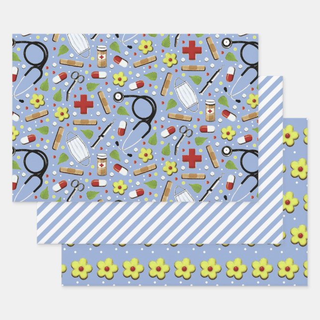 Creative Doctor Gift Wrapping Paper Sheet (Set)