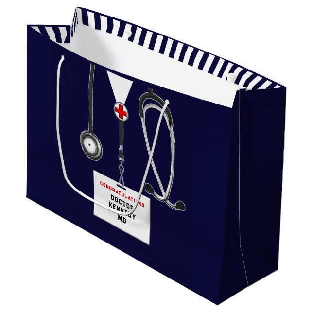 Creative Doctor Graduation Large Gift Bag (Front Angled)