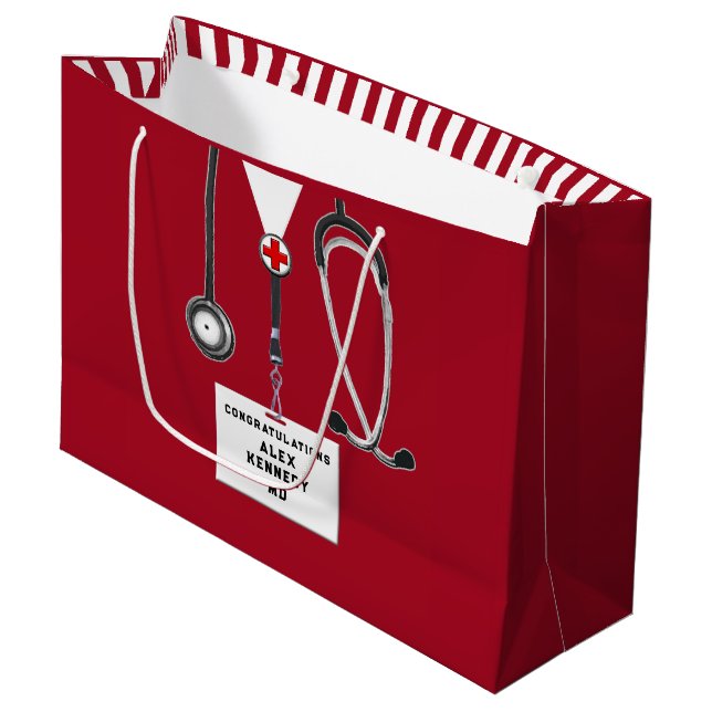 Creative Doctor Medical School Large Gift Bag (Front Angled)