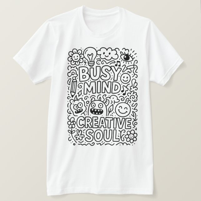 Creative Doodle Art T-Shirt Design (Design Front)
