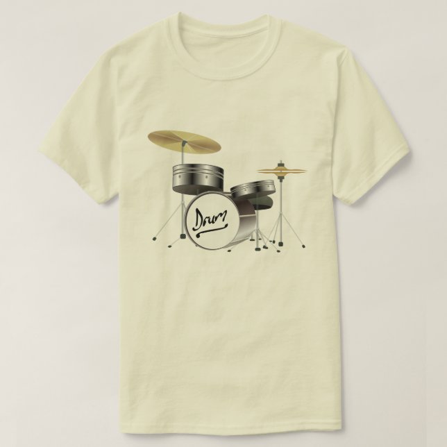 CREATIVE DRUM KIT ILLUSTRATION T-Shirt (Design Front)