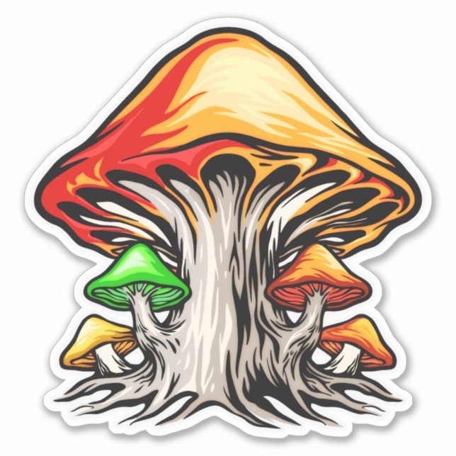 Creative Earthy Psychedelic Mushroom Art (Front)