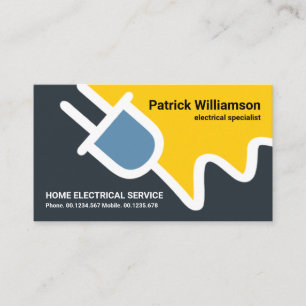 Creative Electric Power Plug Border Electricity Business Card