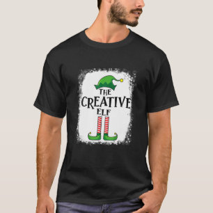Creative Elf Matching Family Funny Christmas Party T-Shirt