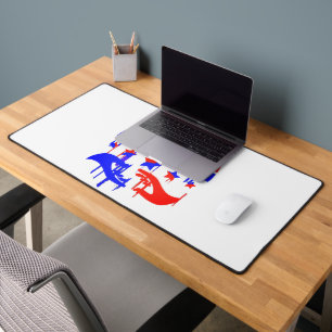 Creative Emblem of Empowerment and Representation Desk Mat