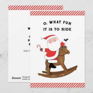Creative Equestrian Christmas Holiday Card