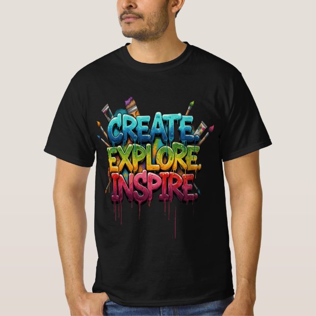 Creative Explorer Inspirational T-Shirt (Front)