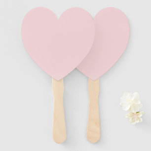 Creative Expression Blush Pink Heart Hand Fan