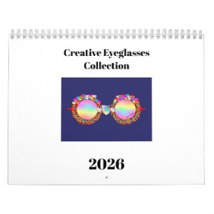Creative Eyeglasses Collection Fun Calendar