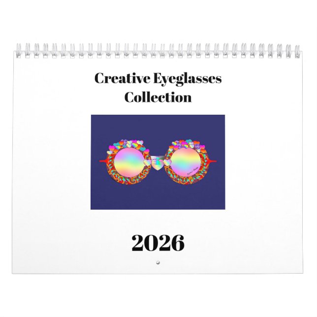 Creative Eyeglasses Collection Fun Calendar (Cover)