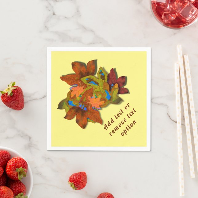 Creative Fall Leaves Thanksgiving Napkin (Insitu)