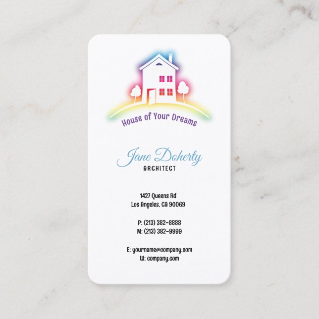 Creative Family Home | House of Your Dreams Business Card (Front)