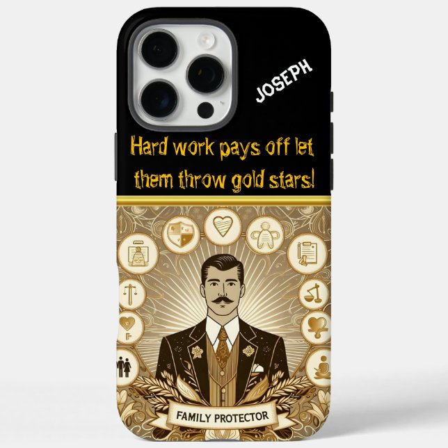 Creative Family Protection Lawyer Design Case-Mate iPhone Case (Back)