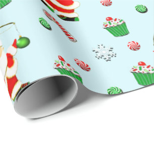 Creative Fishing Christmas Gift Wrapping Paper