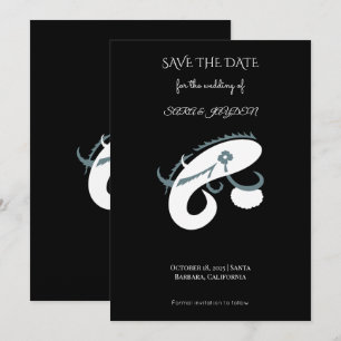 Creative Fishing Logo – Modern Angler Design Save The Date