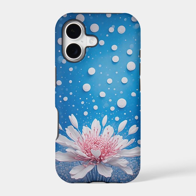 Creative Floral Composition Polka Dot Background (Back)
