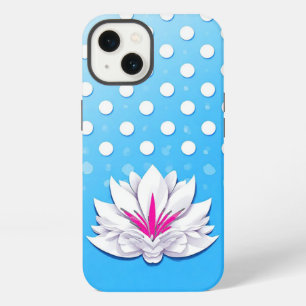 Creative Floral Composition Polka Dot Background iPhone 13 Case