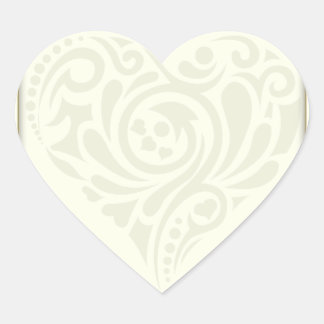 Creative floral heart valentine gift heart sticker