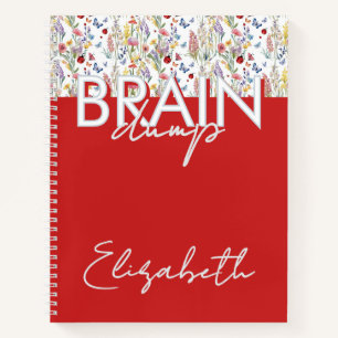 Creative Flow Brain Dump Mindset Organizer Floral Notebook