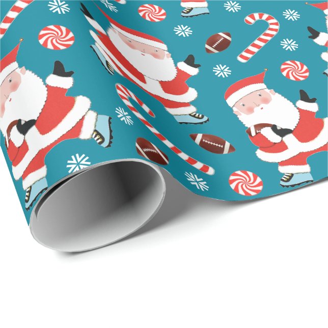 Creative Football Christmas Gift Wrapping Paper (Roll Corner)