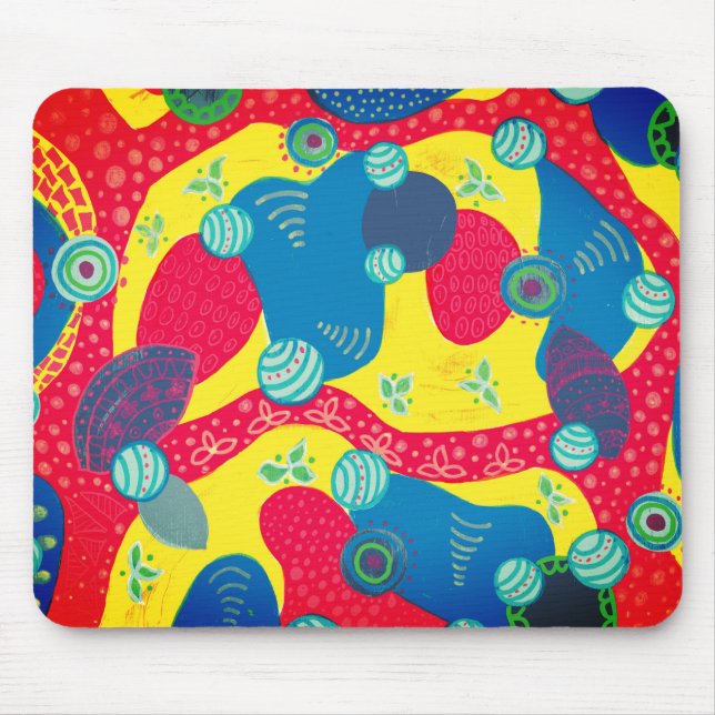 Creative Forms and Shapes Original Abstract Art Mouse Pad (Front)