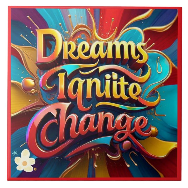 "Creative Freedom" Ceramic Tile (Front)