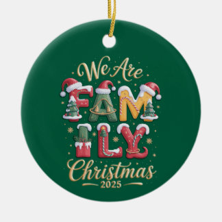 Creative & Fun Family Christmas Ceramic Ornament