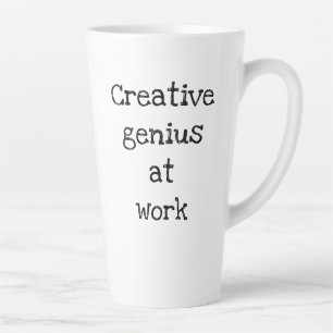 Creative Genius at Work Latte Mug