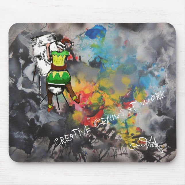 Creative Genius at Work Mouse Pad (Front)