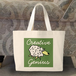 "Creative Genius" Sheep Cartoon Project Bag