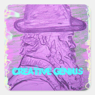 Creative Genius Square Sticker