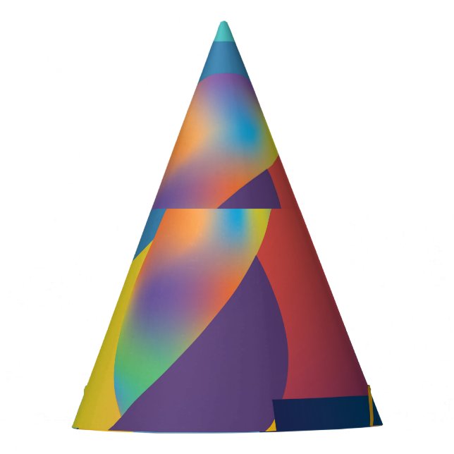 Creative Geometric: Abstract Vintage Cover. Party Hat (Front)