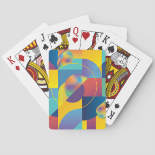 Creative Geometric: Abstract Vintage Cover. Playing Cards