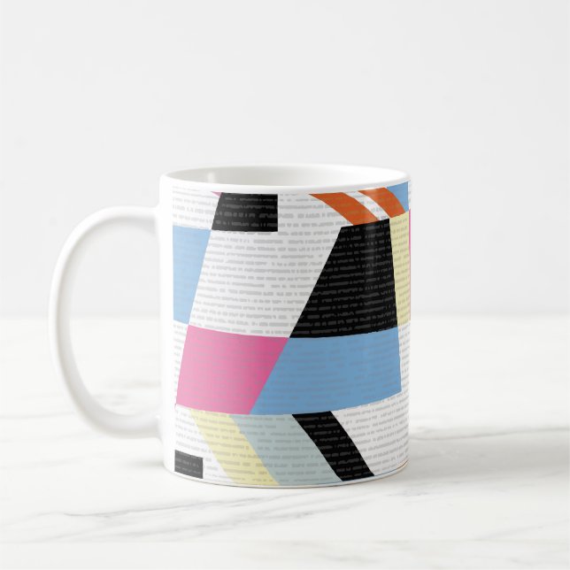 Creative Geometric: Length Pattern Design Coffee Mug (Left)