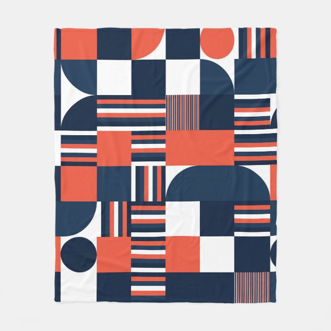 Creative Geometric: Modern Seamless Design Fleece Blanket (Front)
